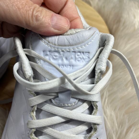 Hoka Bondi SR Shoes Womens Size 8.5 Solid White Running Work Sneakers Athletic - Picture 11 of 16